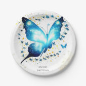 お洒落シンプル誕生日 ペーパープレート (正面)