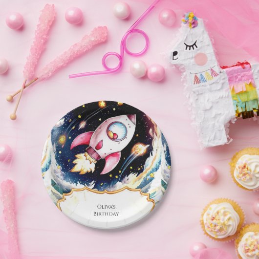 お洒落シンプル誕生日 ペーパープレート (パーティー)