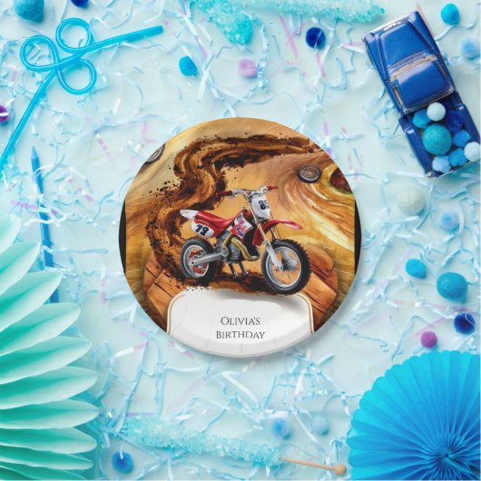 お洒落シンプル誕生日 ペーパープレート (パーティー)