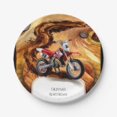 お洒落シンプル誕生日 ペーパープレート (正面)