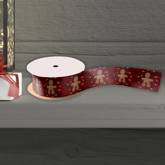 お洒落ジンジャーブレッドマン サテンリボン