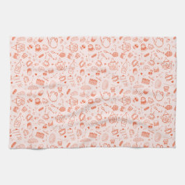 お洒落スタイルティーパーティードードル キッチンタオル