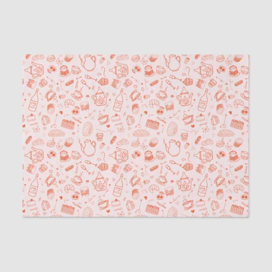 お洒落スタイルティーパーティードードル 薄葉紙 (正面)