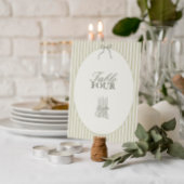 お洒落ストライプ表結婚番号 招待状