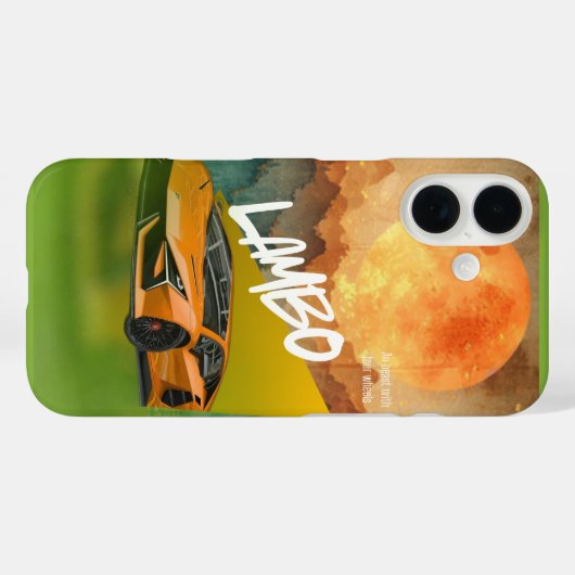 お洒落スポーツカーの電話ケース – 耐久性、スタイリッシュCov Case-Mate iPhoneケース (裏面 (横))