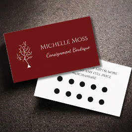 お洒落ツリー・オブ・ライフ・レッド顧客割引 ロイヤリティカード