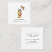 お洒落ティーカップ遊マムグループカスタム コーリングカード (正面/裏面)