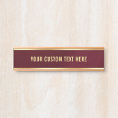 お洒落テンプレートユーカスタム文字ヒアホーム サインプレート (正面)