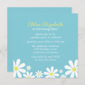 お洒落デイジー誕生日会 招待状 (正面/裏面)