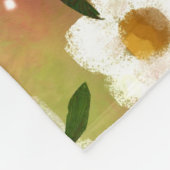 お洒落デイジー馬のフィールド抽象芸術アート フリースブランケット (角)