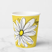 お洒落デイジー- 40thまカスタムたは誕生日パーティー 紙コップ (正面)