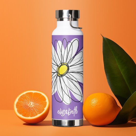 お洒落デイジー- orchid -トレンディースクリプト名 ウォーターボトル
