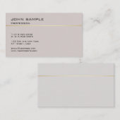 お洒落デザインプロフェッショナルエレガントハーモニックカラー 名刺 (正面/裏面)