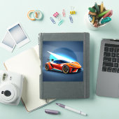 お洒落デザイン付きスポーツモダン車 シール (iPadカバー)