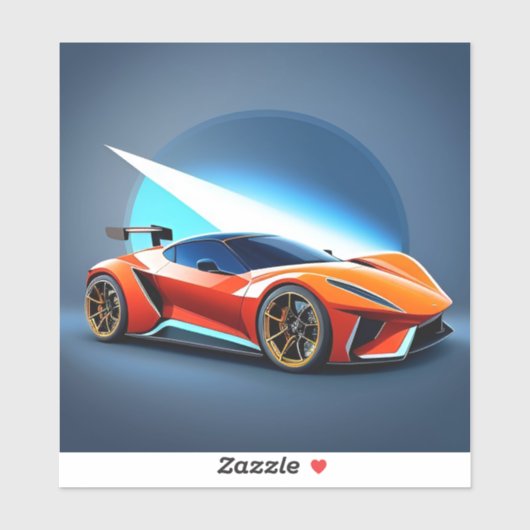 お洒落デザイン付きスポーツモダン車 シール (シート)
