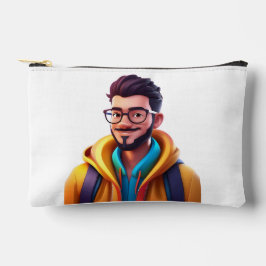 「お洒落デザイン付パウチユニークバッグ」 アクセサリーポーチ