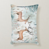 お洒落トナカイイラストレーション アクセントクッション (正面(垂直))