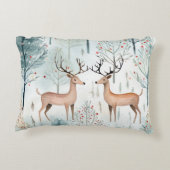 お洒落トナカイイラストレーション アクセントクッション (裏面)