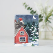 お洒落トムテンスウェーデンクリスマス格言 シーズンポストカード (スタンド正面)