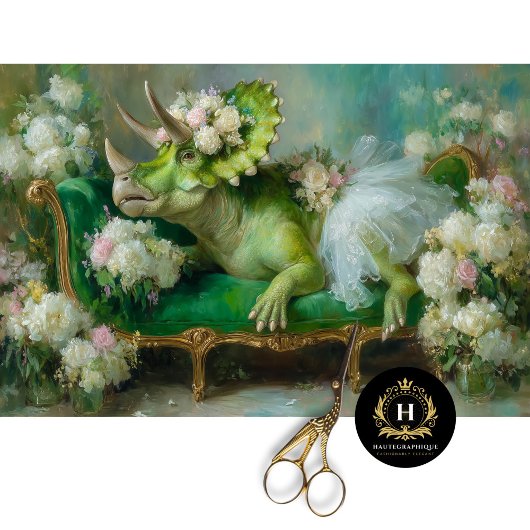 お洒落トリケラトプスフローラバレリナデクページ 薄葉紙