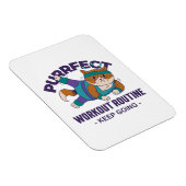 お洒落トレーニング猫 マグネット (右側)