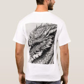 「お洒落ドラゴンウォーターTシャツ」 Tシャツ (裏面)