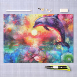 お洒落ドルフィン沿岸の航海の減退 薄葉紙