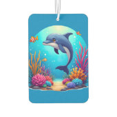 お洒落ドルフィン鮮やかインコーラルリーフ カーエアーフレッシュナー (裏面)