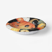 お洒落ネズミとカボチャのハロウィーン ペーパーボウル (傾斜あり)