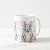 お洒落ネズミとフローラファンタジー コーヒーマグカップ (正面右)
