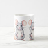 お洒落ネズミとフローラファンタジー コーヒーマグカップ (中央)