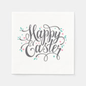 お洒落ハッピーイースター書 | 紙ナプキン スタンダードカクテルナプキン (正面)