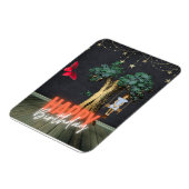 お洒落ハッピーバースデー超現実変質美術 マグネット (左側)