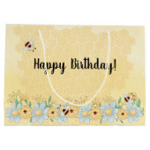 お洒落ハッピーバースデー ラージペーパーバッグ (裏面)