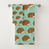 お洒落ハリネズミかわいい森の動物 バスタオルセット (インサイチュ)