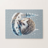 お洒落ハリネズミLシーズン：冬[A] ジグソーパズル (横)