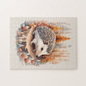 お洒落ハリネズミLシーズン：秋[A] ジグソーパズル (横)