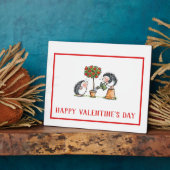 お洒落ハリホグスバレンタインデー フォトプラーク (側面)