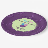 お洒落ハロウィン「女の子か男の子？」 性別の表示 ペーパープレート (アングル)