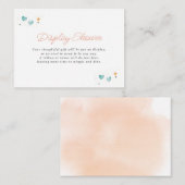 お洒落ハートと星ディスプレイシャワー エンクロージャーカード (正面/裏面)