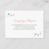 お洒落ハートと星ディスプレイシャワー エンクロージャーカード (正面)