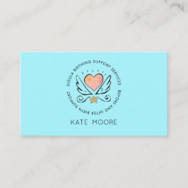 お洒落ハートウイングダラまたは助産師誕生コーチ 名刺