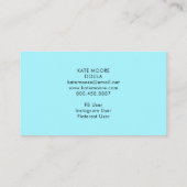 お洒落ハートウイングダラまたは助産師誕生コーチ 名刺 (裏面)