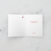 お洒落ハートツリーハッピーバレンタインデーホリデイ シーズンカード (内部)