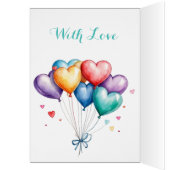 お洒落ハートバルーンハッピーバレンタインデー (内側 (左))