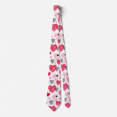 お洒落ハートバレンタイン ネクタイ (正面)