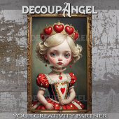 お洒落ハートプリンセス- Decompage - 薄葉紙