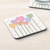 お洒落ハート棒つきキャンデー コースター (左側)