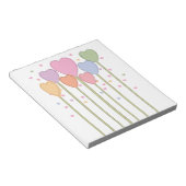 お洒落ハート棒つきキャンデー ノートパッド (アングル)