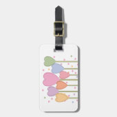 お洒落ハート棒つきキャンデー ラゲッジタグ (正面縦)